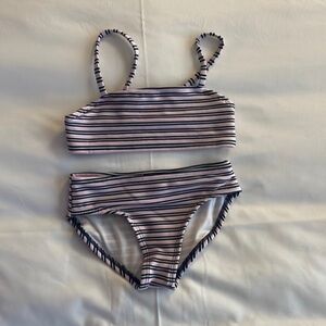 Pink and blue 2 piece swim suit - 170